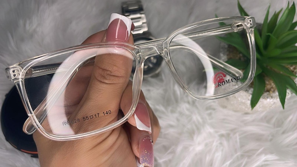 Montura Caballero Romano en acetato  Transparentes